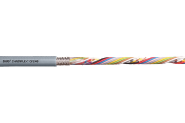 Специальный кабель для передачи данных и использования в гибких кабель-каналах CF240
