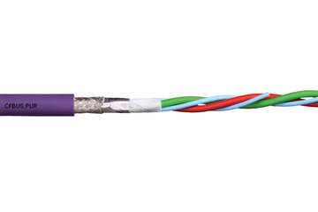 Специальная кабельная шина для использования в гибких кабель-каналах CFBUS, PUR