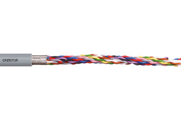 Специальный кабель для передачи данных и использования в гибких кабель-каналах CF211, PUR
