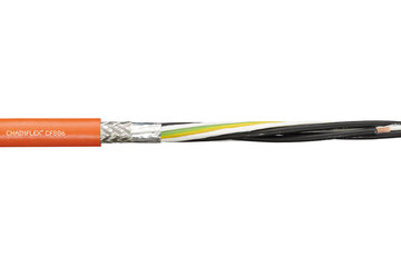 Специальный кабель электродвигателя CF886 для использования в гибких кабель-каналах