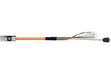 readycable® hybrid servo cable, suitable for Siemens 6FX_002-8QN21 base cable, PUR 10xd