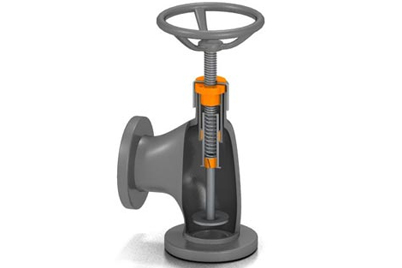 Запорная арматура с ходовым винтом dryspin®, подшипники скольжения и поршневое кольцо iglidur®