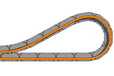 e-chain® - направляющая для гидравлического шланга