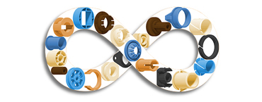 Различные подшипники по специальному заказу, изготовленные в компании igus® в соответствии с вашими требованиями