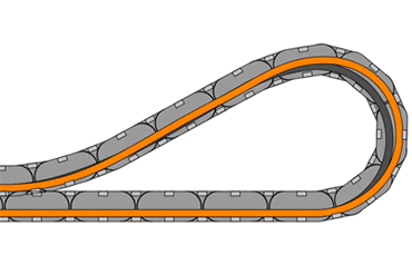 e-chain® - направляющая для гидравлического шланга
