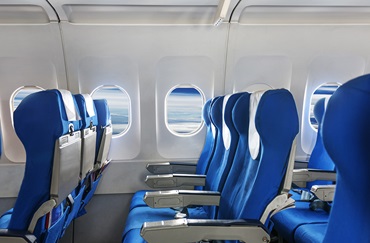 Seat rows in the aircraft