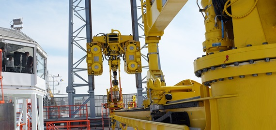 Верхняя площадка мачты буровой установки