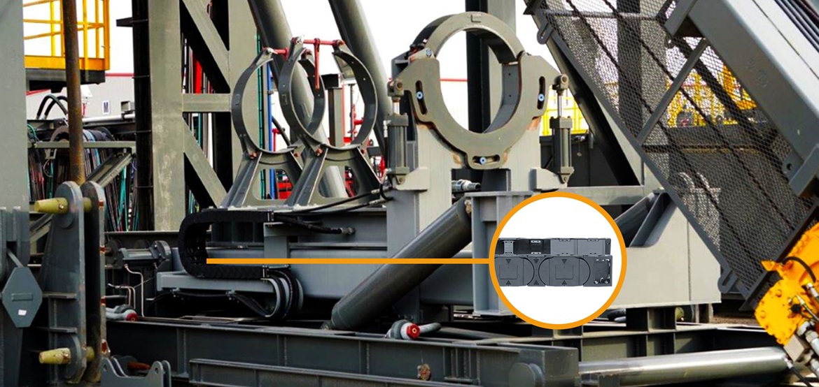 Кран ПВП, оснащенный изделиями компании igus